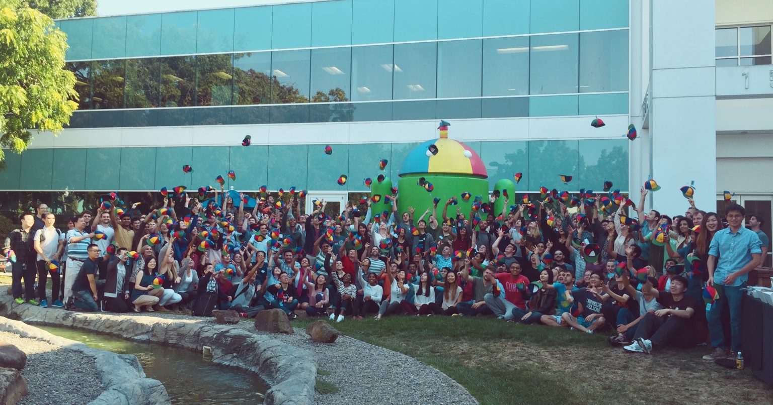 Noogler graduation. Google Headquarters, Mountain View, CA