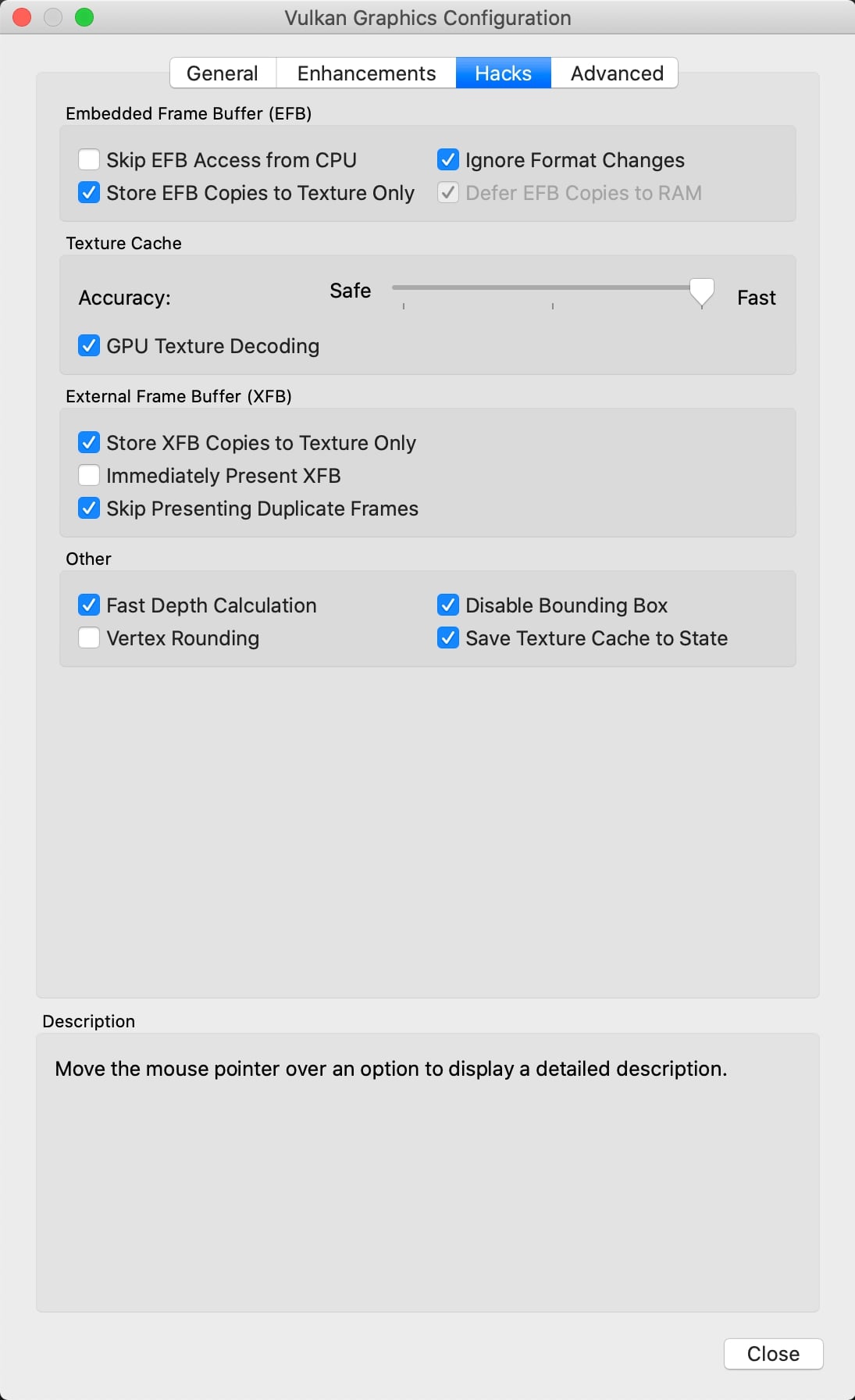 Dolphin hacks graphics settings